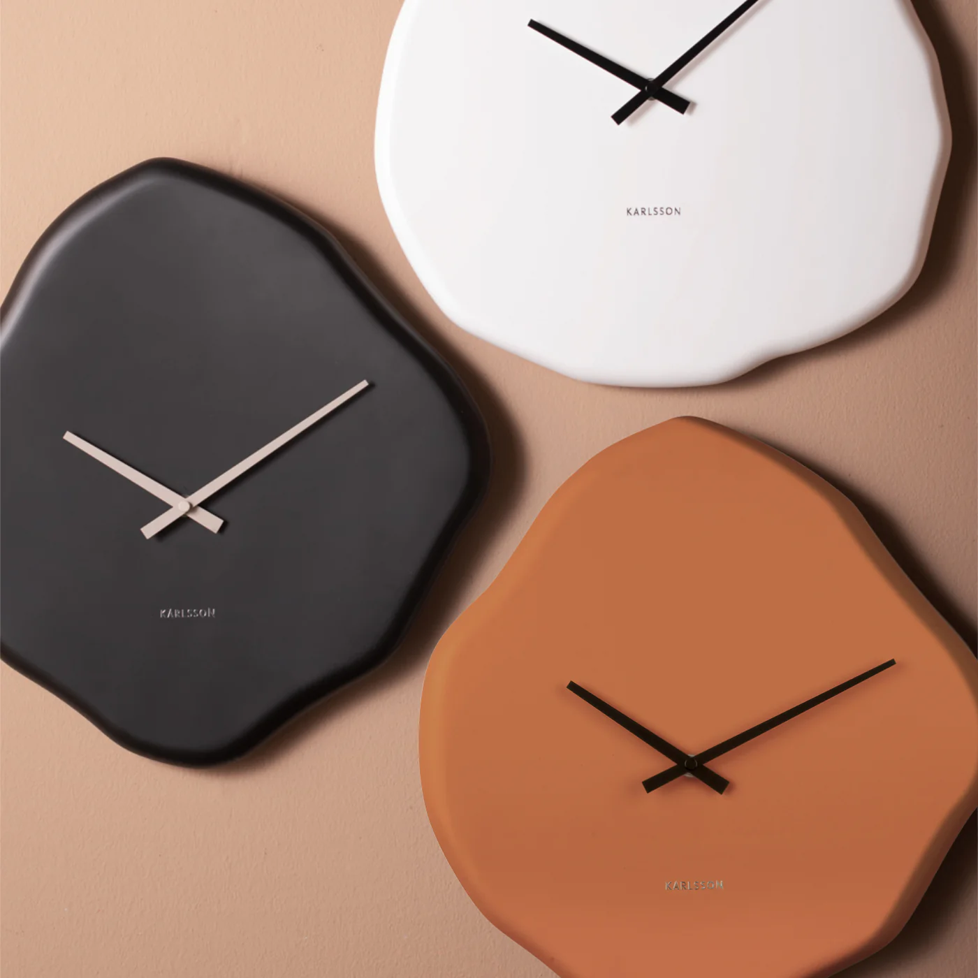 Haakon Burnt Orange Organic Wall Clock - Image 2