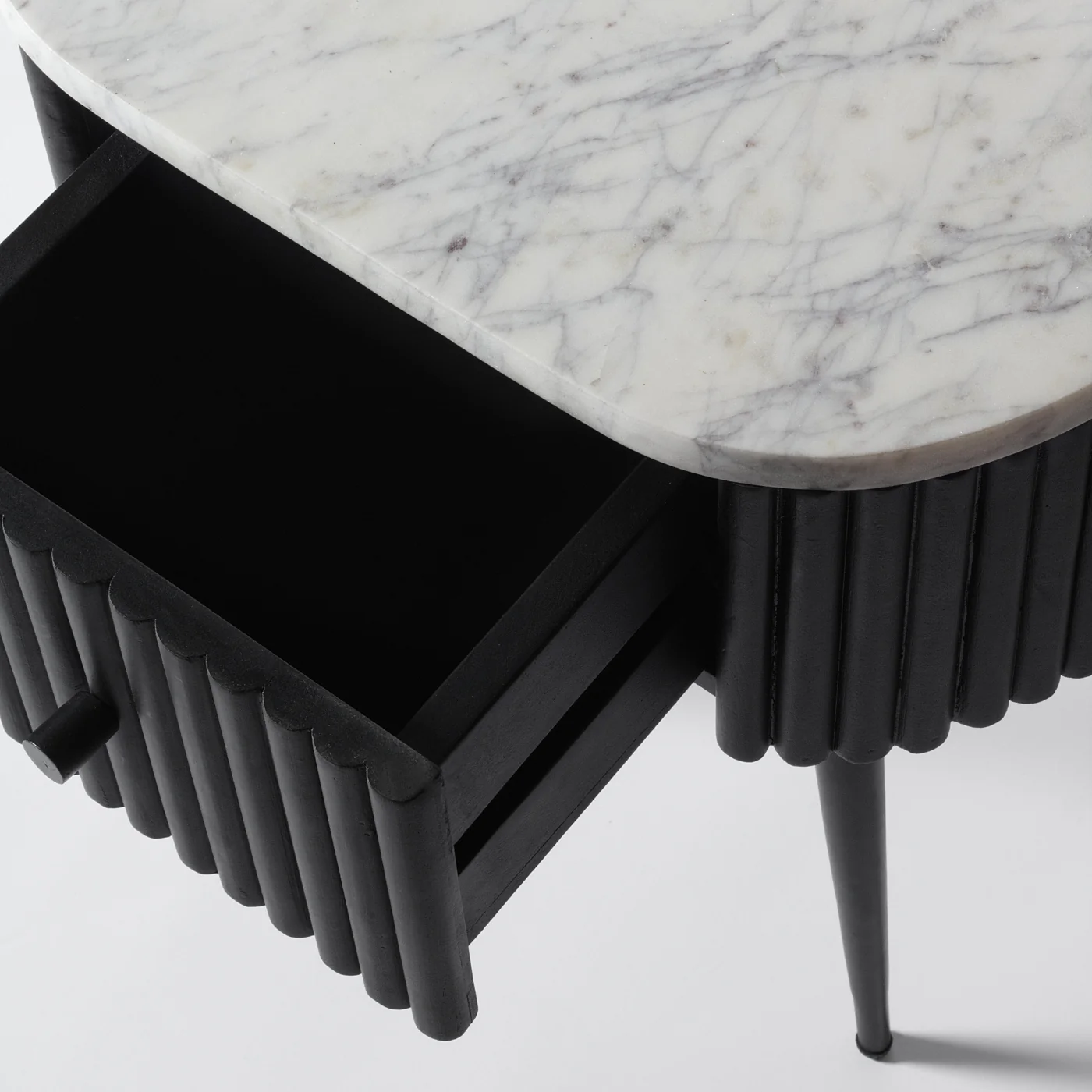 Gunhild Marble Top Bedside Table - Image 6