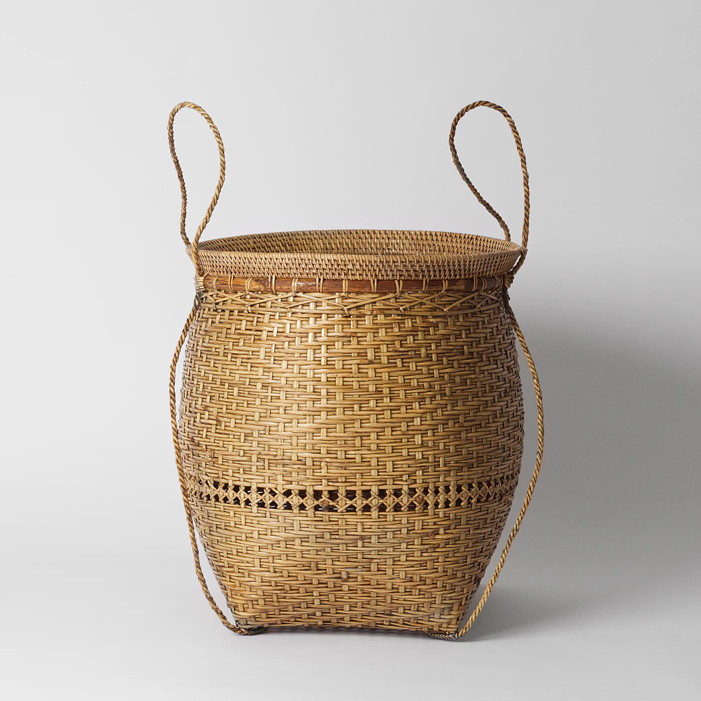 Marta Handwoven Rattan Basket, Large