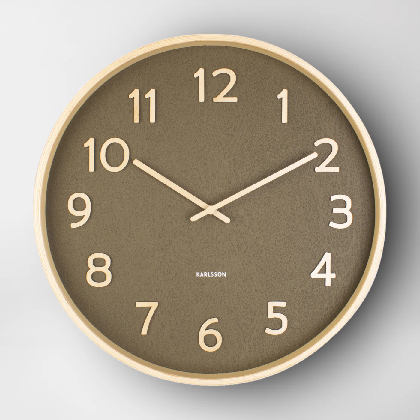 Kindr Moss Green Wall Clock