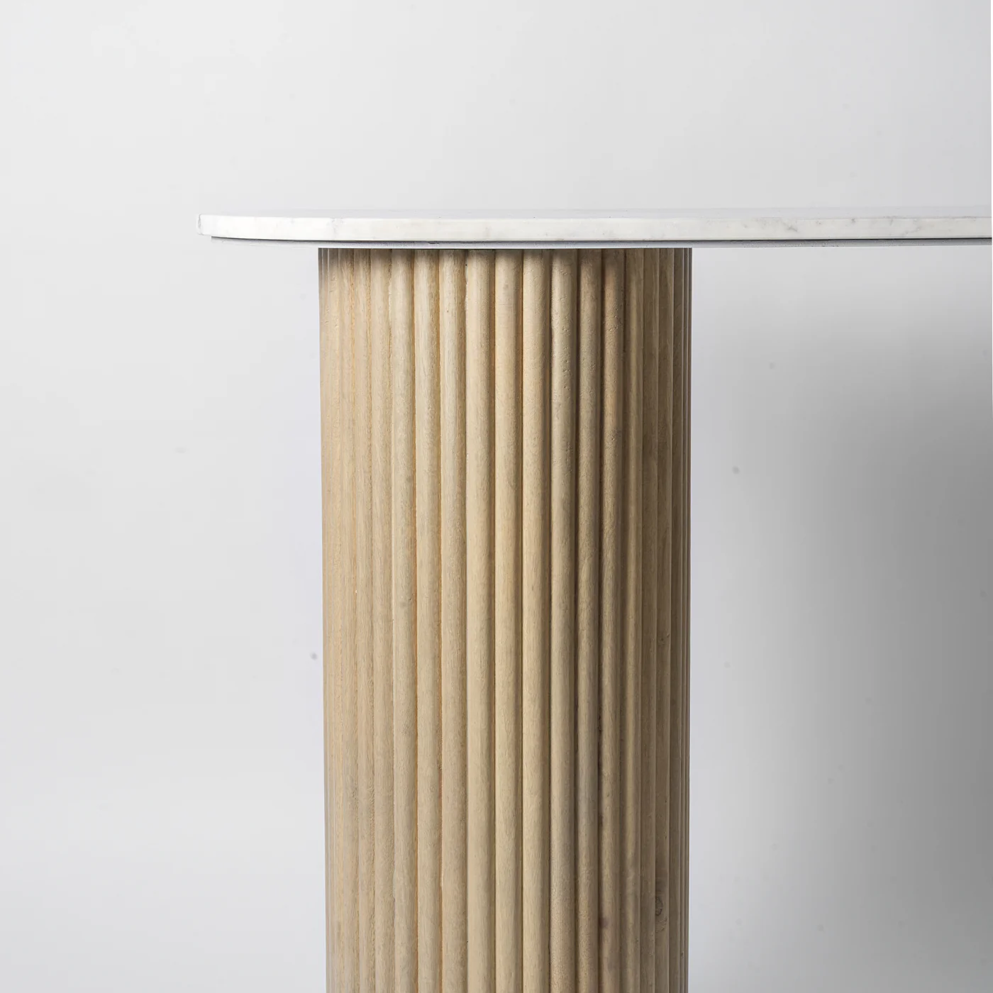 Olavi Wood And Marble Console Table - Image 4