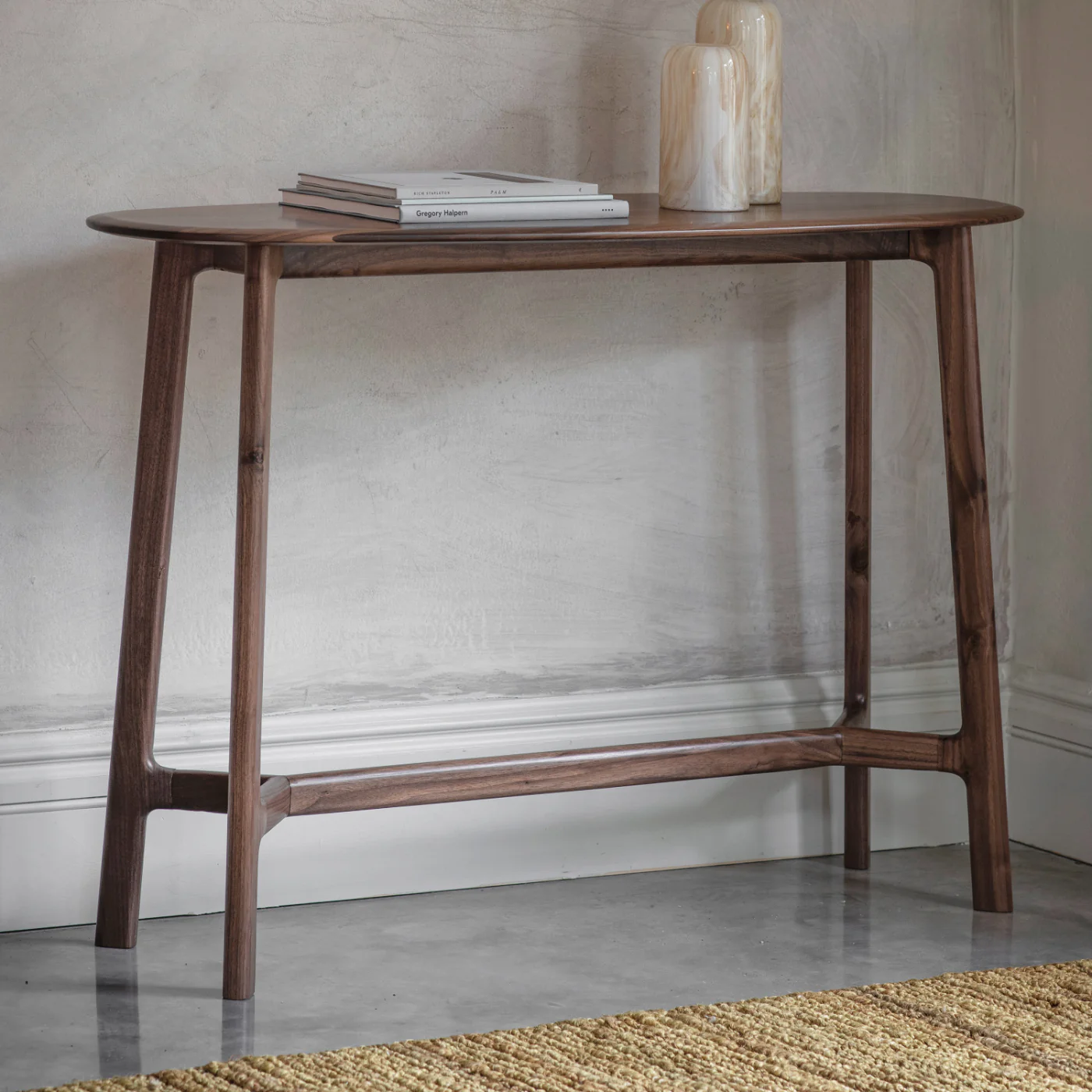 Oxull Walnut Console Table - Image 3