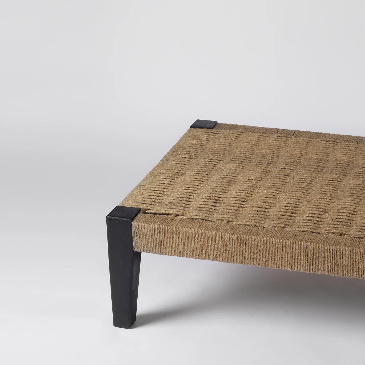 Solomon Jute Woven Day Bed Black - Image 2