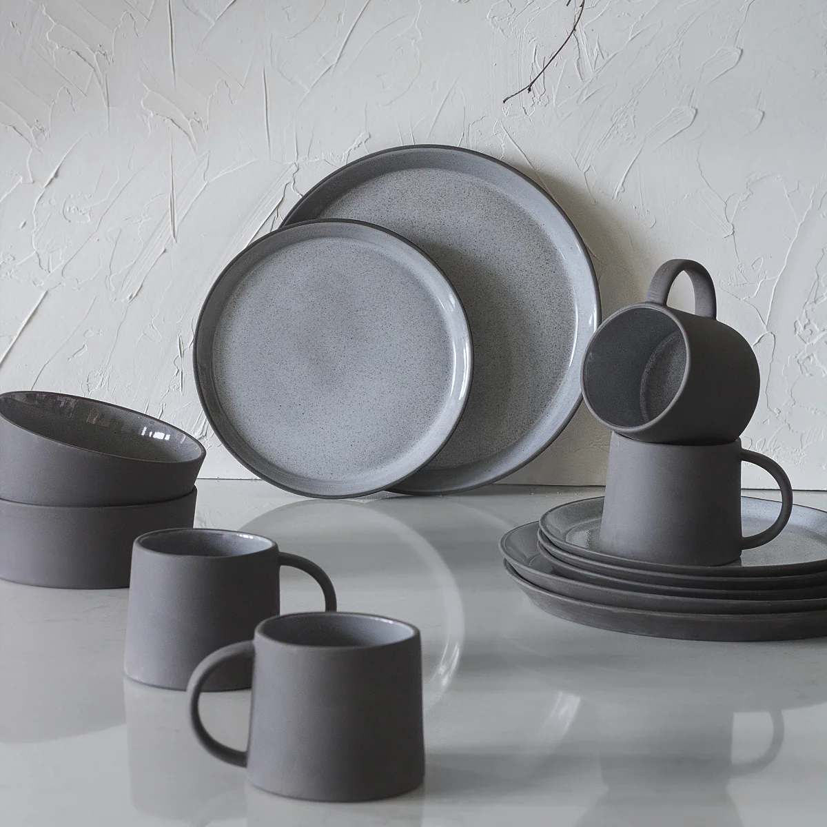 Aska Stoneware Plate Charcoal Grey - Image 5