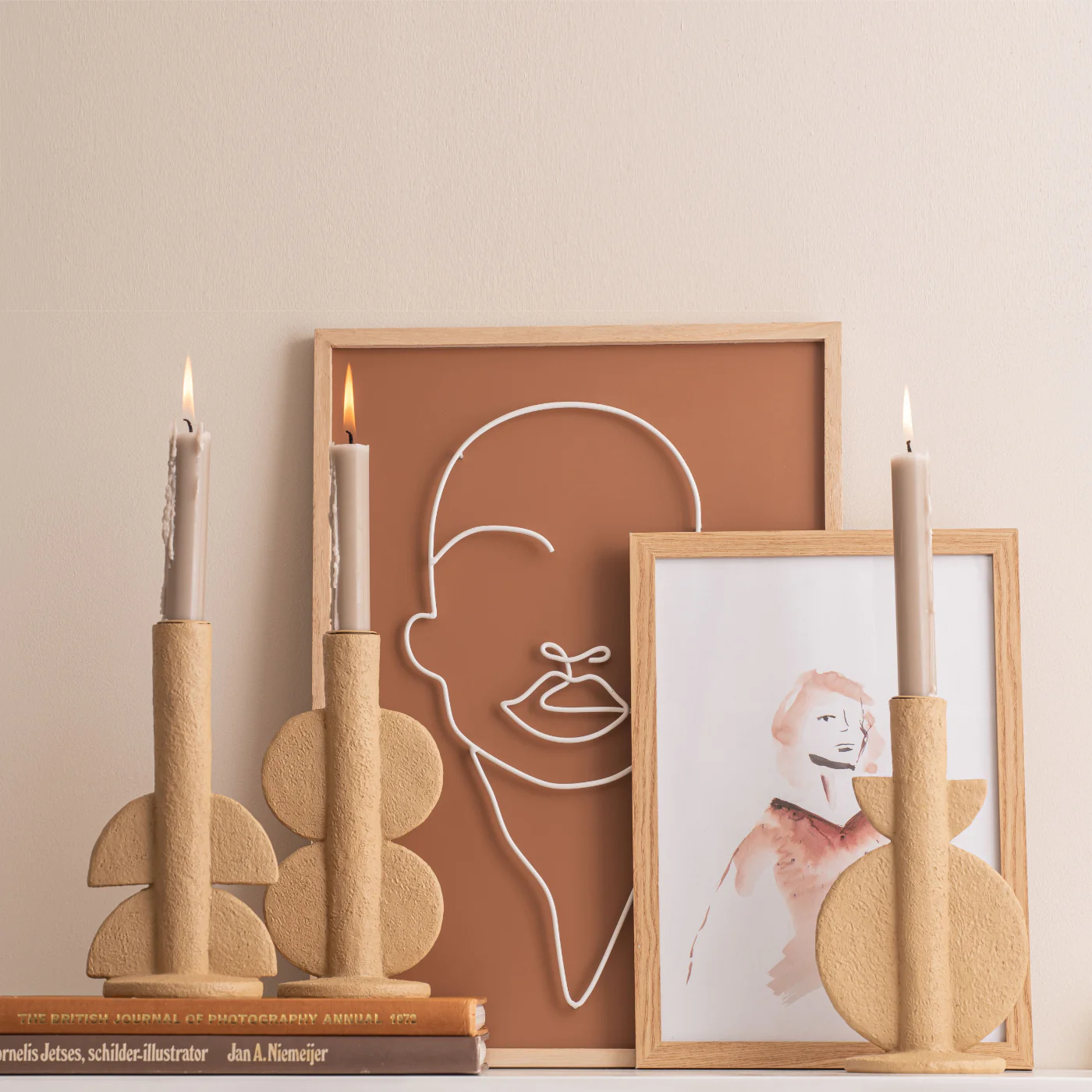 Struktur Beige Candle Holder - Image 2