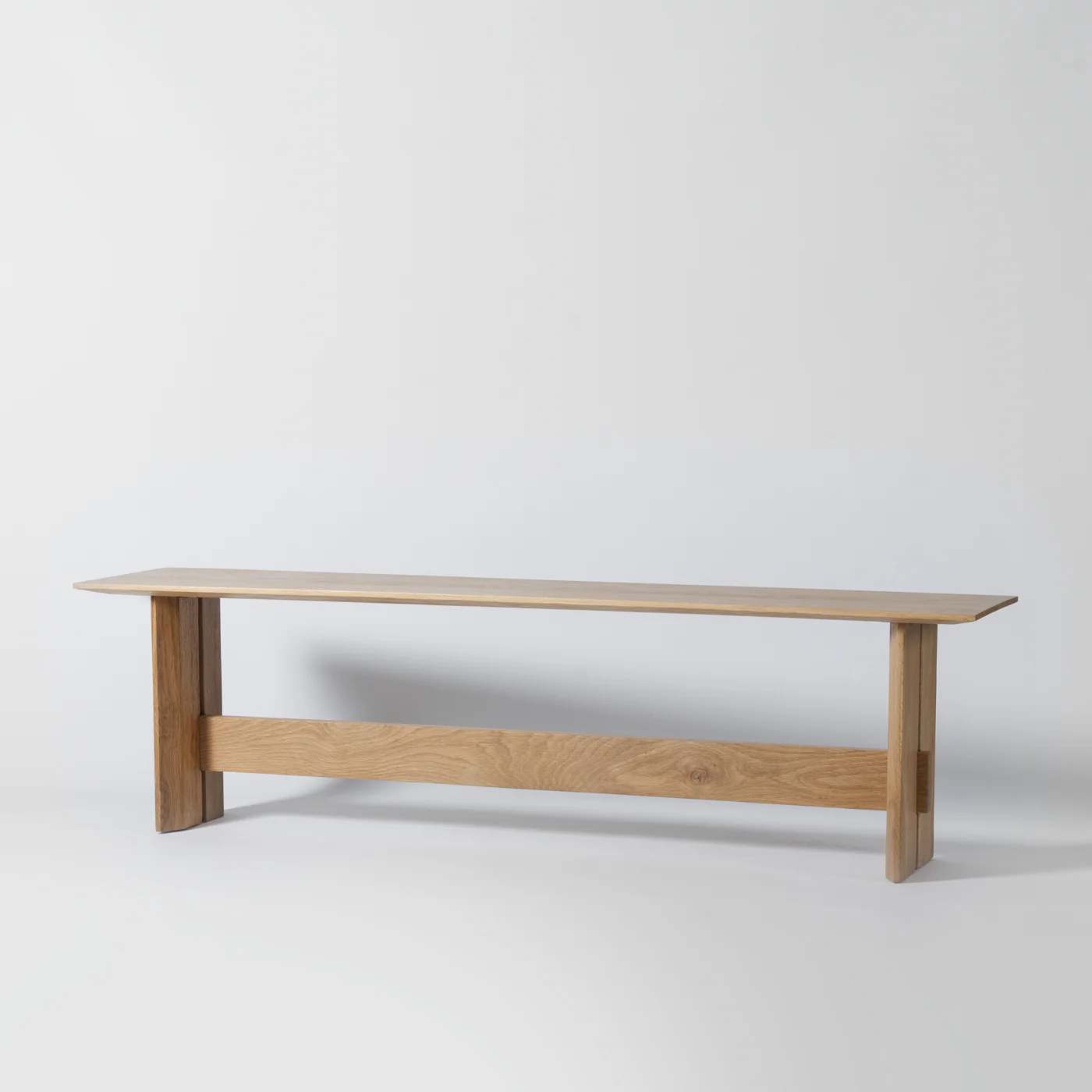Tramm Solid Oak Dining Bench - Image 2