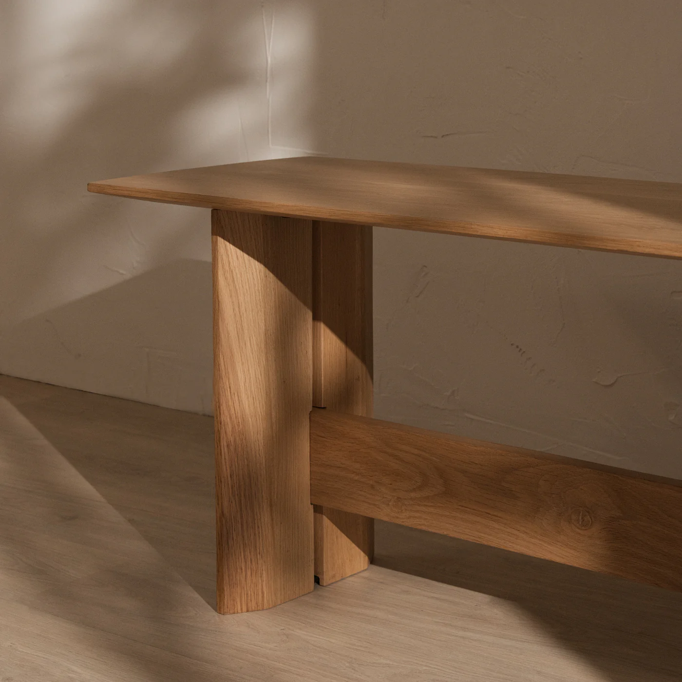 Tramm Solid Oak Dining Bench - Image 3