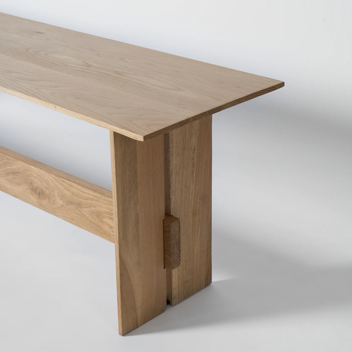 Tramm Solid Oak Dining Bench - Image 5