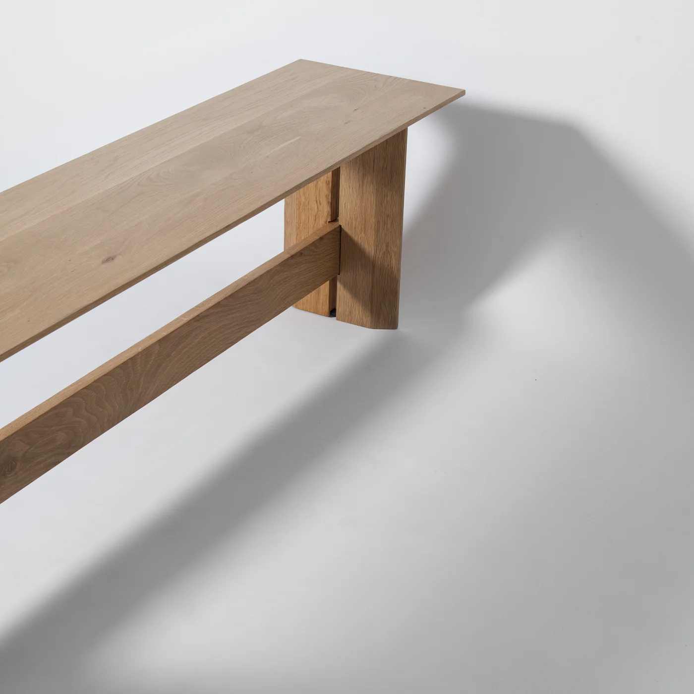 Tramm Solid Oak Dining Bench - Image 7